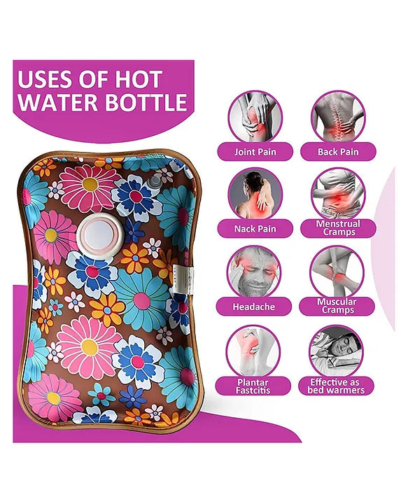 Rechargeable Electric Hot Water Bag — Portable, Leak-Free & Cordless Warmth