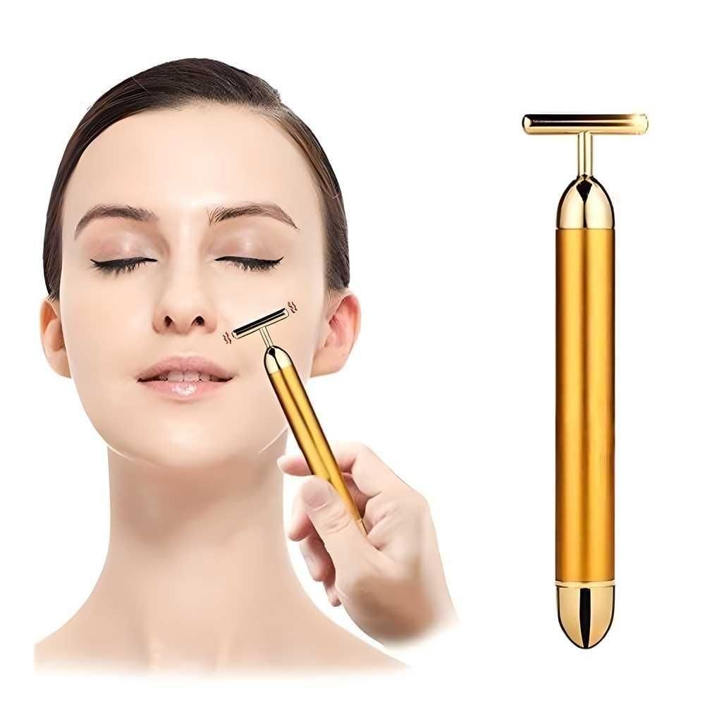 Glow Like Gold — Instant Face Lift & Radiance Electric Facial Massage Roller