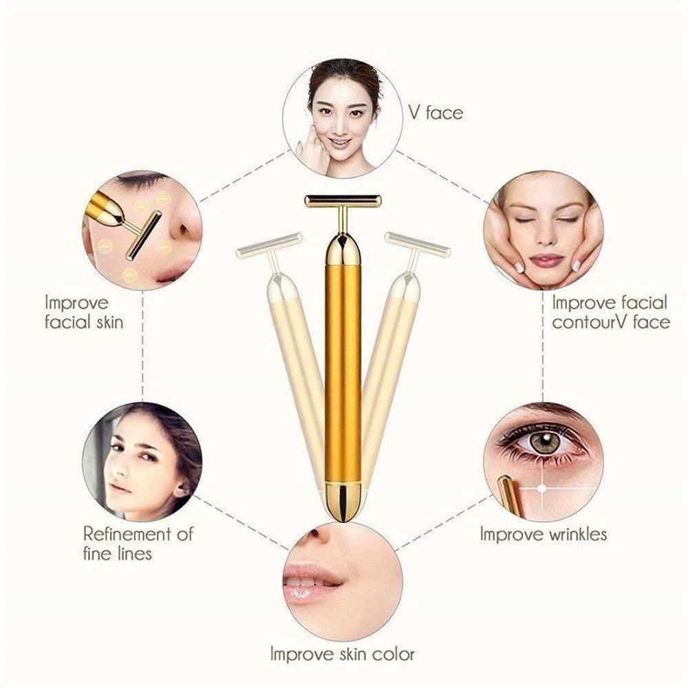 Glow Like Gold — Instant Face Lift & Radiance Electric Facial Massage Roller